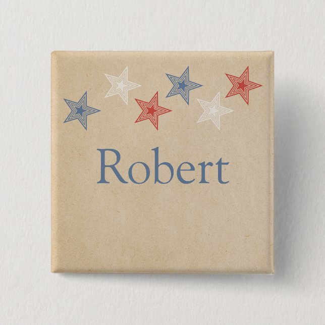 Schaltfläche "Patriotische Stars" Button (Vorderseite)