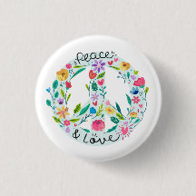 Schaltfläche "Peace Liebe"