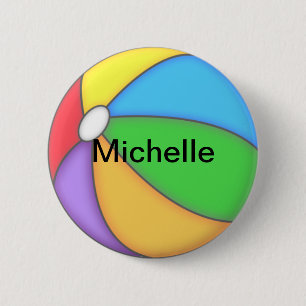 Schaltfläche "personalisiert Beach Ball" Button