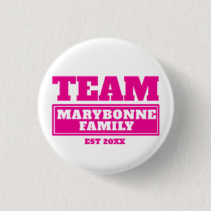 Schaltfläche "personalisierte Familie oder Team r Button