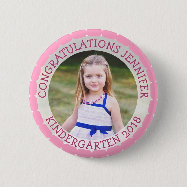 Schaltfläche "personalisierter Kindergarten - Foto Button (Vorderseite)