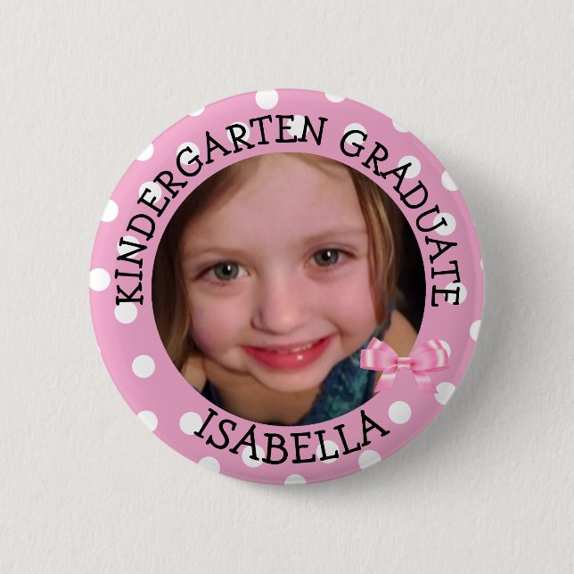 Schaltfläche "personalisierter Kindergarten - Foto Button (Vorderseite)