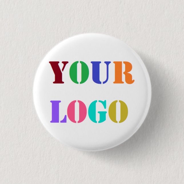 Schaltfläche "Persönliche Logo-Werbefirma" Button (Vorderseite)