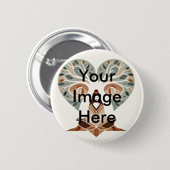 Schaltfläche Pinback für Ihr eigenes Foto personal Button (Vorne & Hinten)
