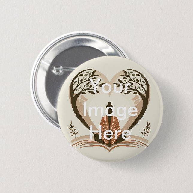 Schaltfläche Pinback für Ihr eigenes Foto personal Button (Vorne & Hinten)