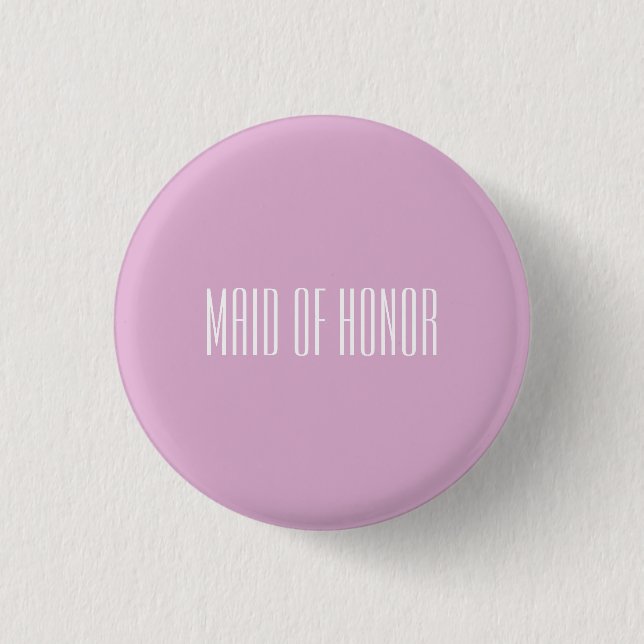 Schaltfläche "Pink Angora Trauzeugin" Button (Vorderseite)