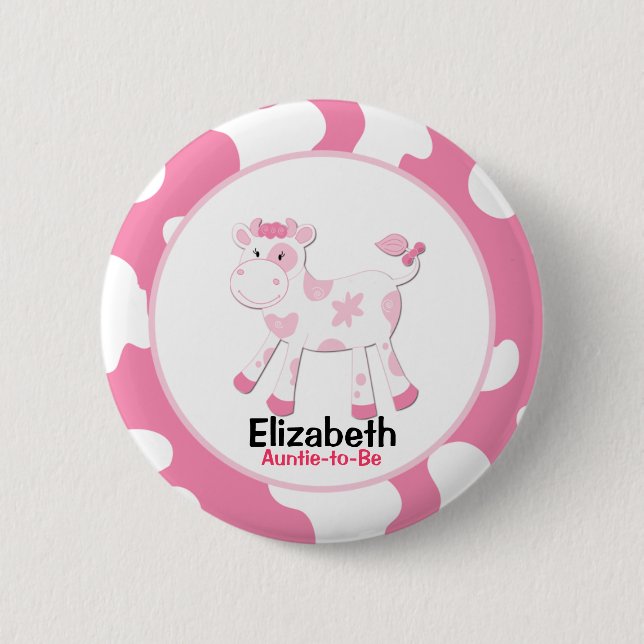 Schaltfläche "Pink Cow" für den benutzerdefinierte Button (Vorderseite)