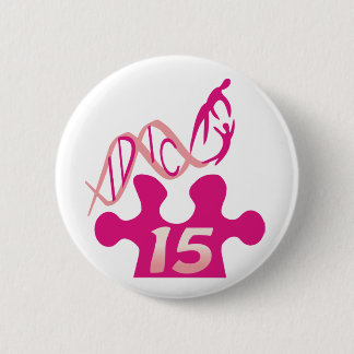 Schaltfläche "Pink-Puzzle-Schaltfläche für IDIC15" Button