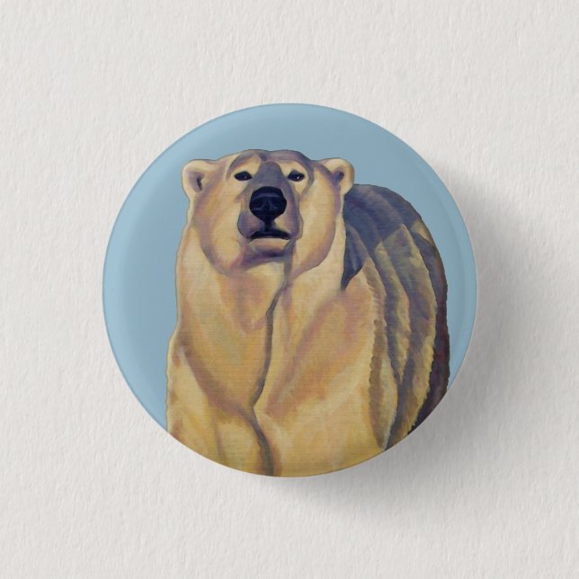 Schaltfläche "Polar Bear Buttons Button Wildlife A (Vorderseite)
