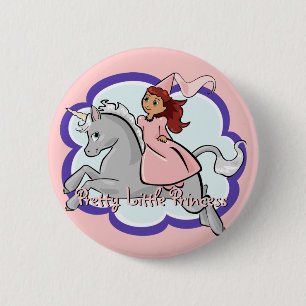 Schaltfläche Princess & Unicorn Button