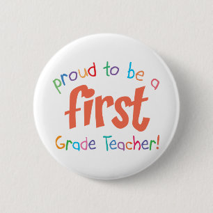 Schaltfläche "Proud First Grade Teacher" Button