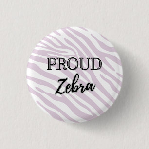 Schaltfläche "Proud Zebra Rare Disease" Button