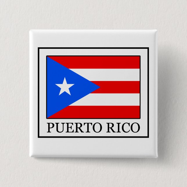 Schaltfläche Puerto Rico Button (Vorderseite)