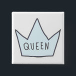Schaltfläche "Queen"<br><div class="desc">Dekorieren Sie Ihre Tasche mit diesem Anweisungsknopf.</div>