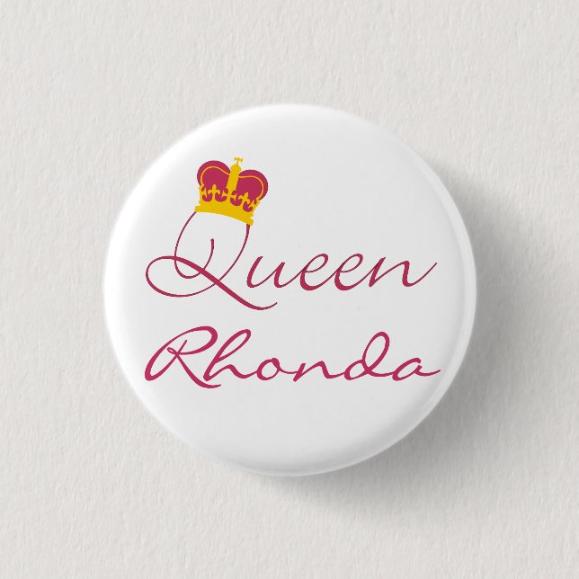 Schaltfläche "Queen Design" Button (Vorderseite)