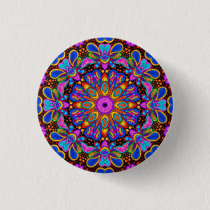 Schaltfläche "Radiowalter Kaleidoskop Mandala" Button