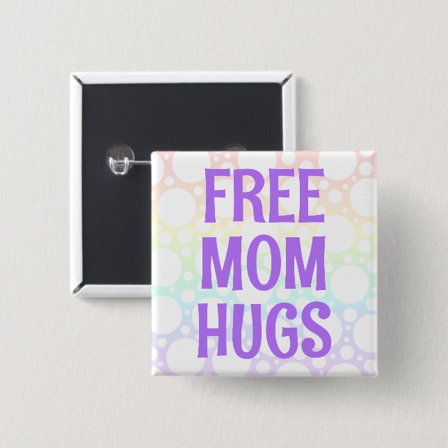 Schaltfläche "Rainbow Free Mama Hugs" Button (Vorne & Hinten)