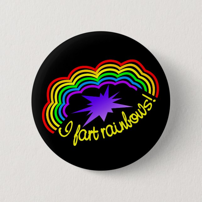 Schaltfläche "Rainbow-Furzen" Button (Vorderseite)