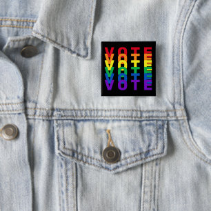 Schaltfläche "Rainbow Letters Square" Button