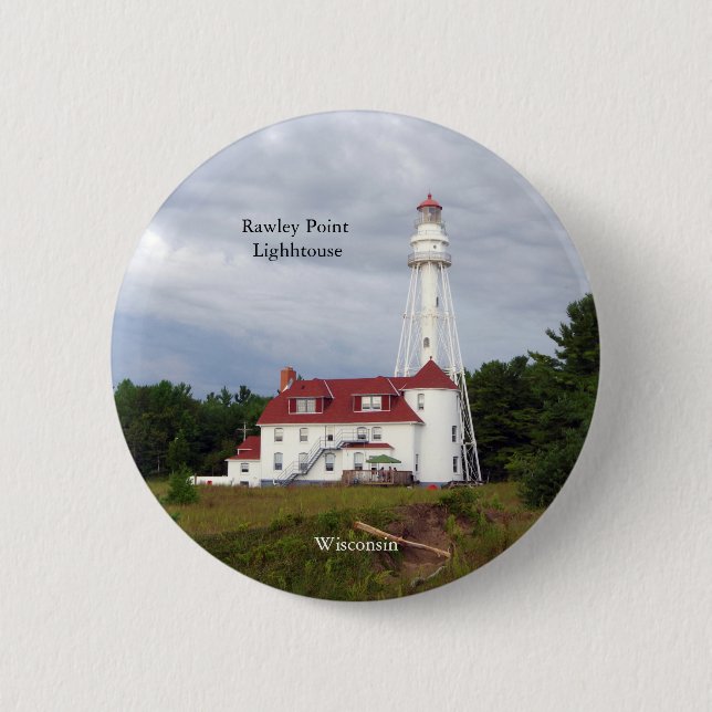Schaltfläche Rawley Point Lighthouse Button (Vorderseite)