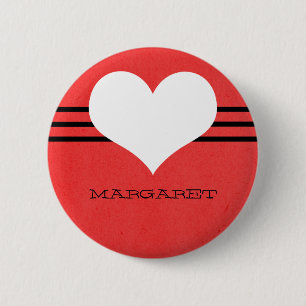 Schaltfläche "Red Modern Heart" Button