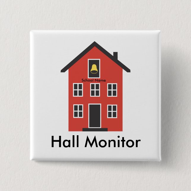 Schaltfläche "Red Schoolhouse Hall" Button (Vorderseite)
