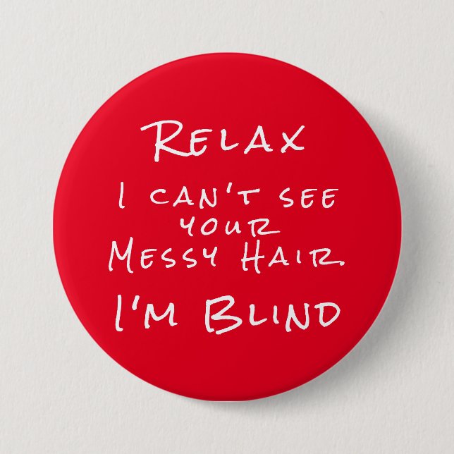 Schaltfläche "Red White Eye Doctor Joke" Button (Vorderseite)
