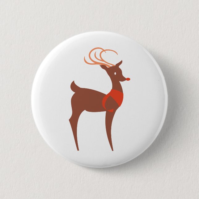 Schaltfläche "Rentier" Button (Vorderseite)