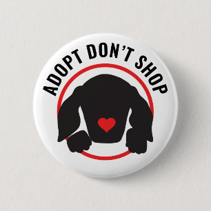 Schaltfläche "Rescue Dog"-Liebe Button