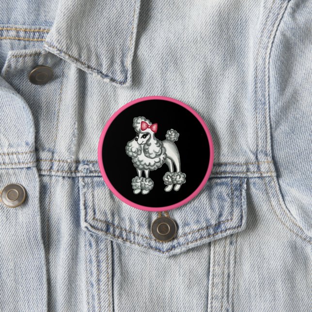 Schaltfläche "Retro Poodle" Button (Beispiel)
