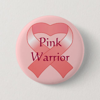 Schaltfläche "Rosa Band Herz" Button