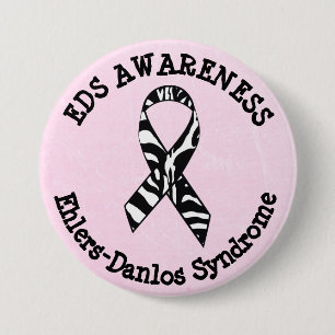 Schaltfläche "Rosa EDS Awareness Ribbon" Button