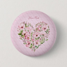 Schaltfläche "Rosa Herz" Button