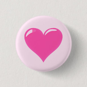 Schaltfläche "Rosa Herz" Button
