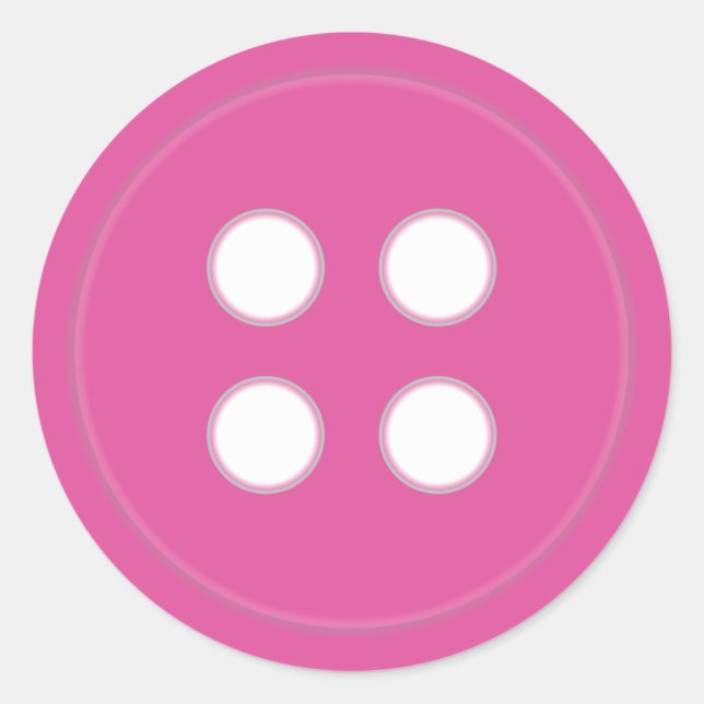 Schaltfläche Rosa Runder Aufkleber (Vorderseite)