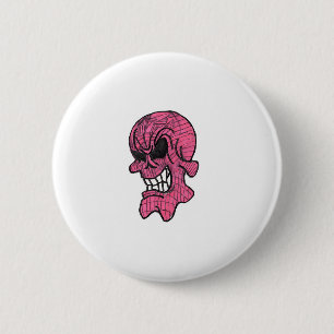 Schaltfläche "Rosa Skull" Button