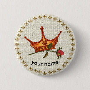 Schaltfläche Rose Button krönen