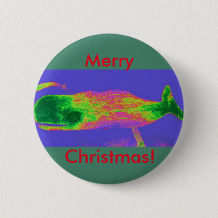 Schaltfläche "Rot/Grün" für Weihnachtswale Button