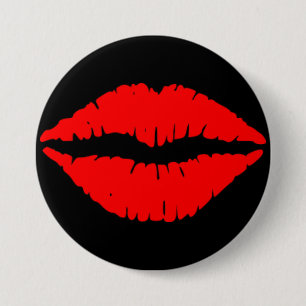 Schaltfläche "Rote Lippen" Button
