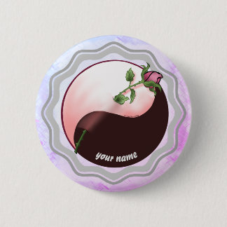 Schaltfläche "rote Rose Yang-Button" Button