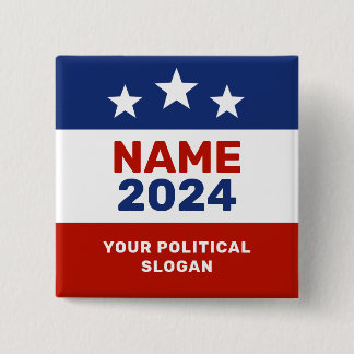 Schaltfläche Rote und blaue Wahlen für die politis Button