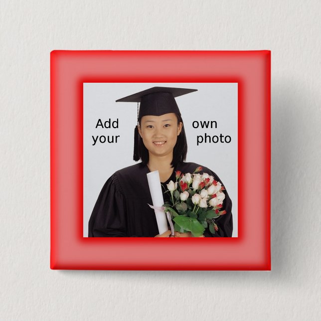 Schaltfläche "Rotes Foto" Button (Vorderseite)