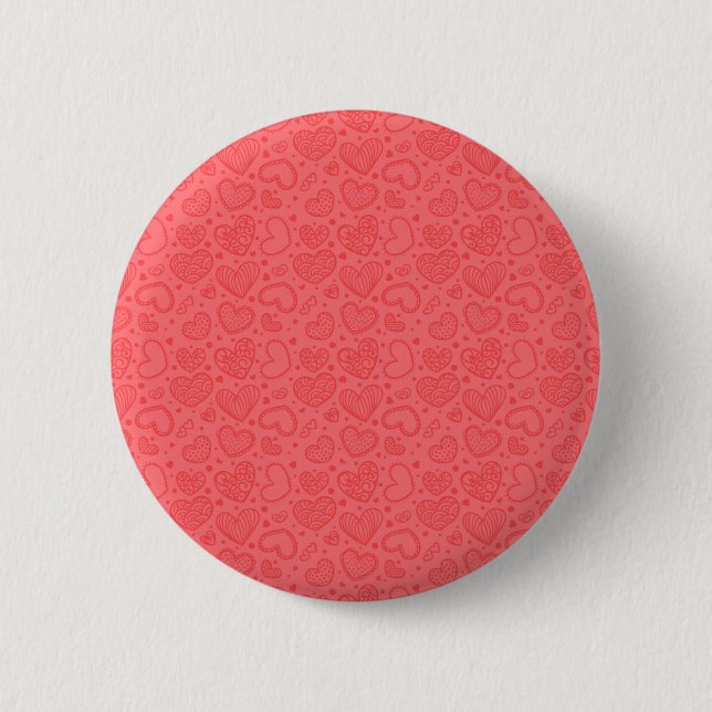 Schaltfläche "Rotes Herz" - Romantisch Button (Vorderseite)
