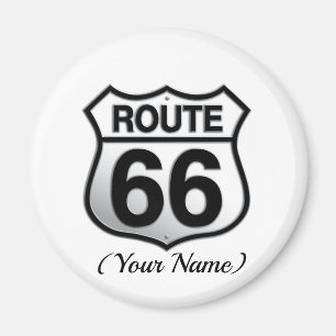 Schaltfläche Route 66 Magnet