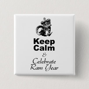 Schaltfläche "Ruhiges Celebrate Ram Year" behalten Button