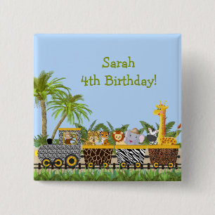 Schaltfläche "Safari Jungle Animals" Button