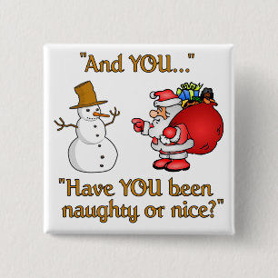 Schaltfläche Santa & Snowman Button