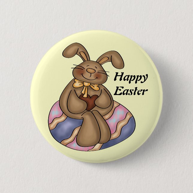 Schaltfläche "Schokolade Osterhasen" Button (Vorderseite)