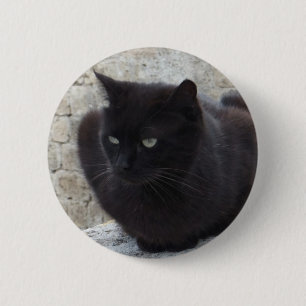 Schaltfläche "Schwarze Katze" Button