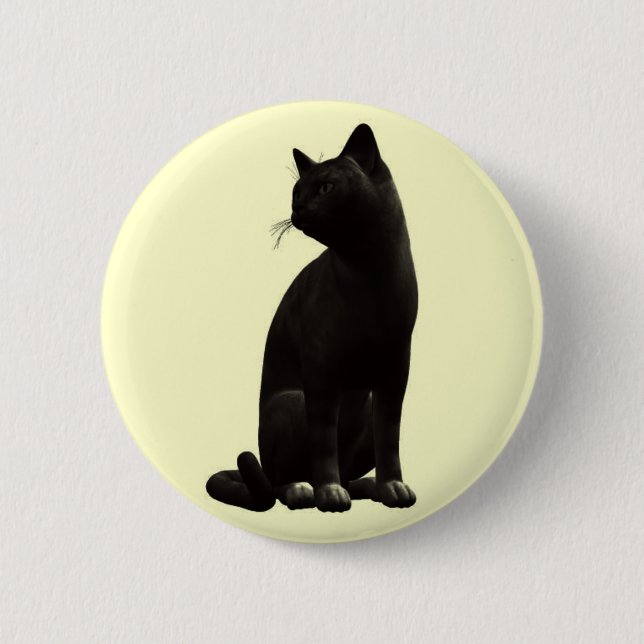 Schaltfläche "Schwarze Katze setzen" Button (Vorderseite)